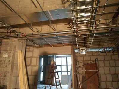 佬船長溫州海鮮200㎡裝修工地圖_現場施工圖文直播